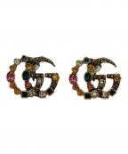 GUCCIグッチ）の古着「GGストーンイヤリング」｜ゴールドカラー