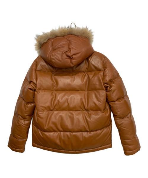 Haruf（ハルフ）Haruf (ハルフ) ラムレザーダウンジャケット ブラウン サイズ:Mの古着・服飾アイテム