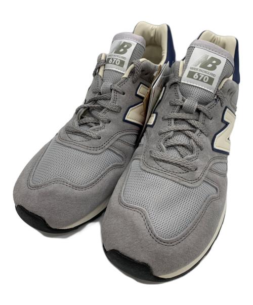 NEW BALANCE（ニューバランス）NEW BALANCE (ニューバランス) ローカットスニーカー グレー サイズ:UK8の古着・服飾アイテム