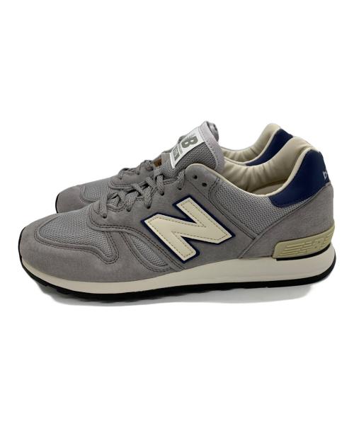 NEW BALANCE（ニューバランス）NEW BALANCE (ニューバランス) ローカットスニーカー グレー サイズ:UK8の古着・服飾アイテム