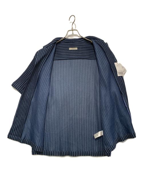 JOURNAL STANDARD relume（ジャーナルスタンダード レリューム）JOURNAL STANDARD relume (ジャーナルスタンダード レリューム) オープンカラーシャツ ブルー×ブラック サイズ:Lの古着・服飾アイテム