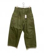 J.S HOMESTEADジャーナルスタンダード ホームステッド）の古着「ワイドカーゴパンツ」｜カーキ