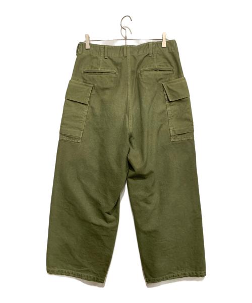 J.S HOMESTEAD（ジャーナルスタンダード ホームステッド）J.S HOMESTEAD (ジャーナルスタンダード ホームステッド) ワイドカーゴパンツ カーキ サイズ:Mの古着・服飾アイテム