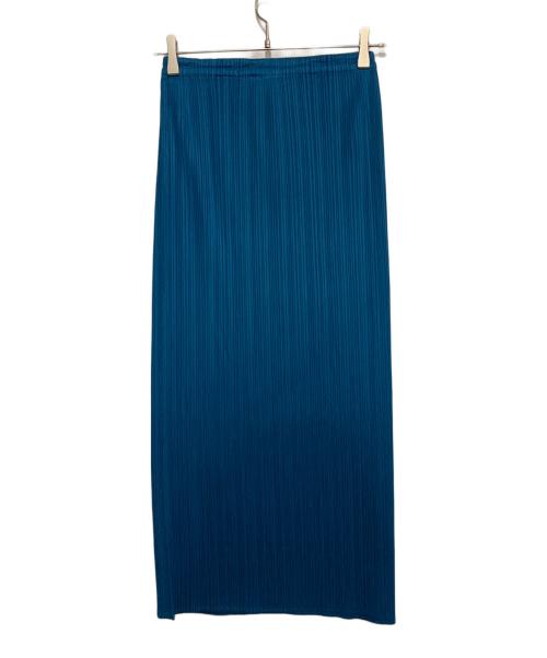 PLEATS PLEASE（プリーツプリーズ）PLEATS PLEASE (プリーツプリーズ) プリーツスカート ブルー サイズ:Sの古着・服飾アイテム