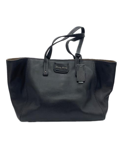 MIU MIU（ミュウミュウ）MIU MIU (ミュウミュウ) ハンドバッグ ブラックの古着・服飾アイテム