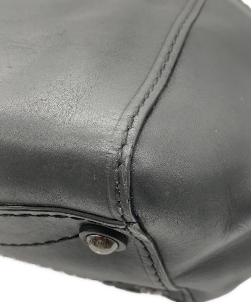 MIU MIU（ミュウミュウ）MIU MIU (ミュウミュウ) ハンドバッグ ブラックの古着・服飾アイテム