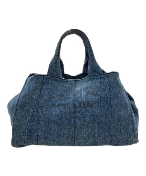PRADA（プラダ）PRADA (プラダ) デニムトートバッグ ブルーの古着・服飾アイテム