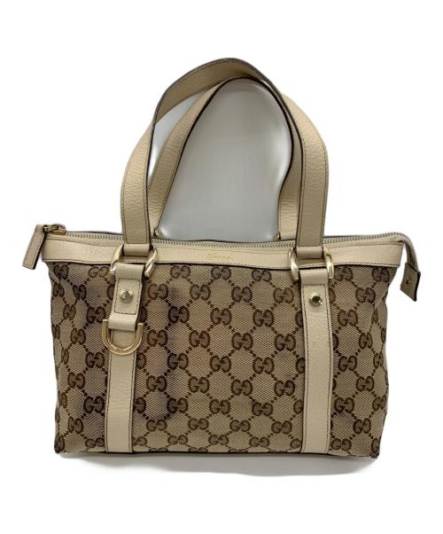 GUCCI（グッチ）GUCCI (グッチ) ハンドバッグ ベージュの古着・服飾アイテム