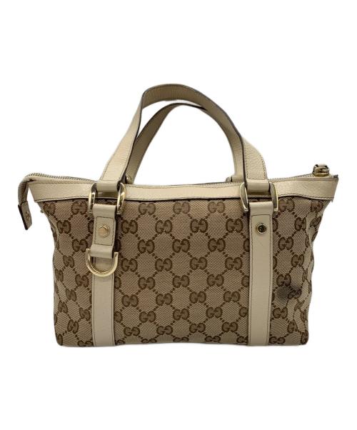GUCCI（グッチ）GUCCI (グッチ) ハンドバッグ ベージュの古着・服飾アイテム