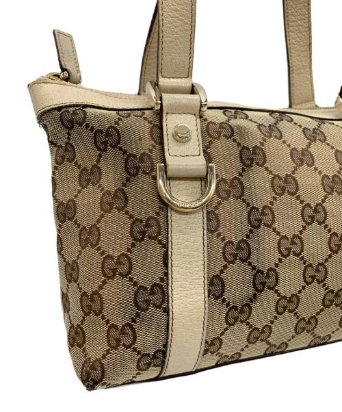 GUCCI（グッチ）GUCCI (グッチ) ハンドバッグ ベージュの古着・服飾アイテム
