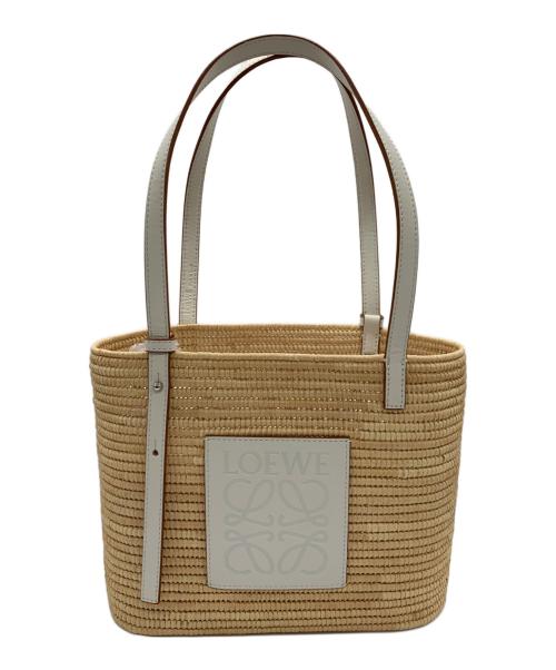 LOEWE（ロエベ）LOEWE (ロエベ) スクエアエバスケットバッグ ナチュラルの古着・服飾アイテム