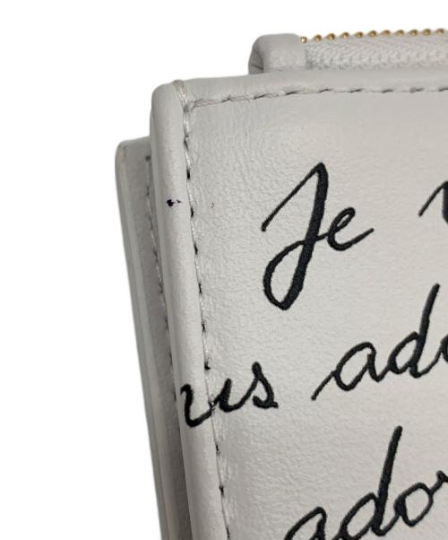 Christian Dior（クリスチャン ディオール）Christian Dior (クリスチャン ディオール) 2つ折り財布 ホワイトの古着・服飾アイテム