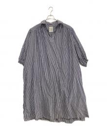 CLOTH&CROSS（クロスアンドクロス）の古着「長袖ワンピース」｜ネイビー