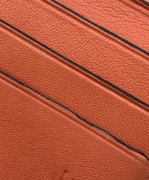 LOEWE（ロエベ）LOEWE (ロエベ) コンパクトジップウォレット ベージュ×ブラウンの古着・服飾アイテム