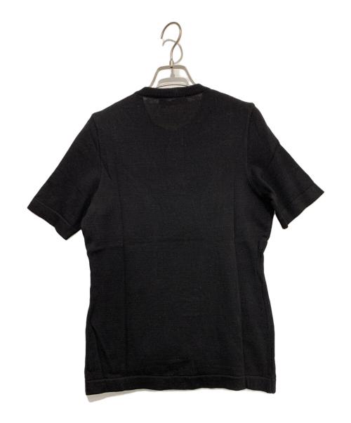 Salvatore Ferragamo（サルヴァトーレ フェラガモ）Salvatore Ferragamo (サルヴァトーレ フェラガモ) 半袖ニット ブラック サイズ:Mの古着・服飾アイテム