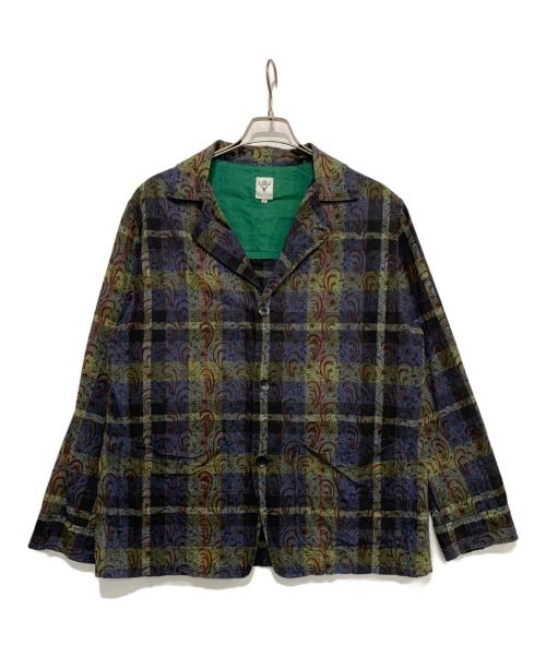 South2 West8（サウスツー ウエストエイト）south2 west8 (サウスツー ウエストエイト) セットアップ グリーン×ネイビー サイズ:Sの古着・服飾アイテム