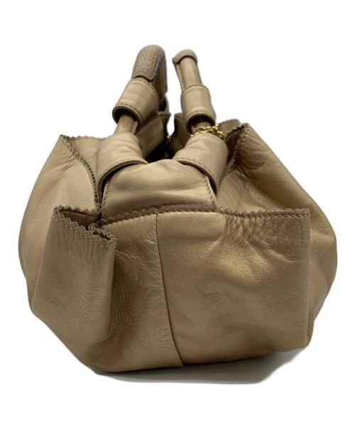 LOEWE（ロエベ）LOEWE (ロエベ) ナッパアイレハンドバッグ ゴールドの古着・服飾アイテム