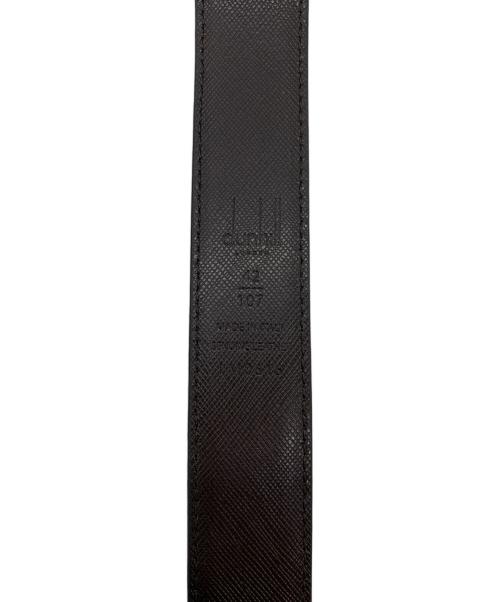 dunhill（ダンヒル）dunhill (ダンヒル) レザーベルト ブラックの古着・服飾アイテム