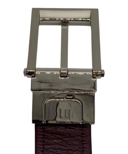 dunhill（ダンヒル）dunhill (ダンヒル) レザーベルト ブラック×パープルの古着・服飾アイテム