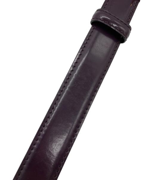 GUCCI（グッチ）GUCCI (グッチ) レザーベルト パープルの古着・服飾アイテム