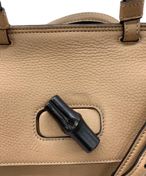 GUCCI（グッチ）GUCCI (グッチ) バンブーデイリーハンドバッグ ブラウンの古着・服飾アイテム