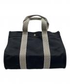 HERMESエルメス）の古着「キャンバストートバッグ」｜ブラック
