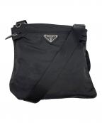 PRADAプラダ）の古着「ナイロンショルダーバッグ」｜ブラック