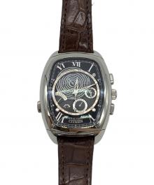 CITIZEN（シチズン）の古着「クロノグラフ」｜シルバー×ブラウン