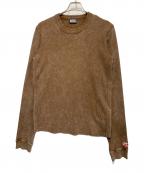 DIESELディーゼル）の古着「長袖カットソー」｜ブラウン