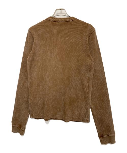 DIESEL（ディーゼル）DIESEL (ディーゼル) 長袖カットソー ブラウン サイズ:Lの古着・服飾アイテム