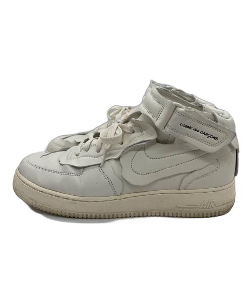 NIKE（ナイキ）NIKE (ナイキ) COMME des GARCONS (コムデギャルソン) ハイカットスニーカー ホワイト サイズ:28㎝の古着・服飾アイテム