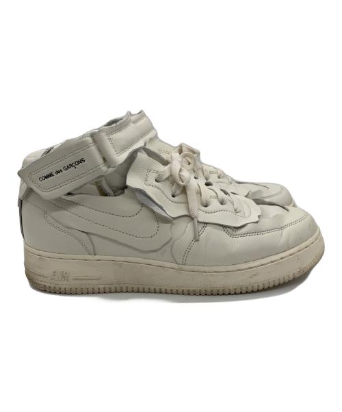 NIKE（ナイキ）NIKE (ナイキ) COMME des GARCONS (コムデギャルソン) ハイカットスニーカー ホワイト サイズ:28㎝の古着・服飾アイテム