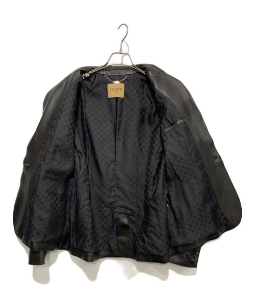 LOEWE（ロエベ）LOEWE (ロエベ) ラムレザージャケット ブラック サイズ:SIZE 48の古着・服飾アイテム