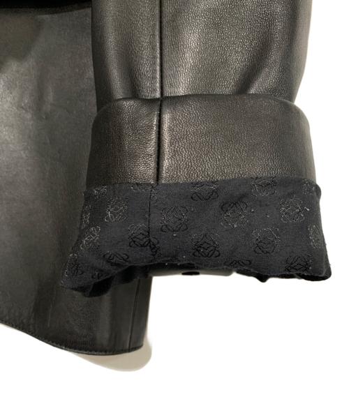 LOEWE（ロエベ）LOEWE (ロエベ) ラムレザージャケット ブラック サイズ:SIZE 48の古着・服飾アイテム