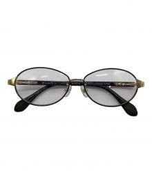 eyebrella（アイブレラ）の古着「クリアサングラス」｜ブラック×ゴールド