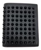 Christian Louboutinクリスチャン・ルブタン）の古着「2つ折り財布」｜ブラック×レッド