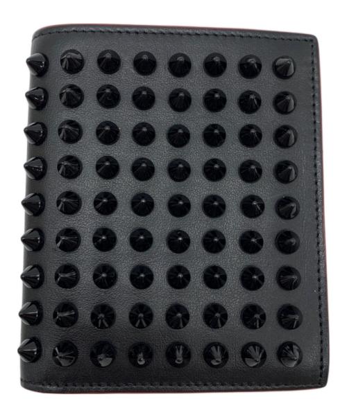 Christian Louboutin（クリスチャン・ルブタン）Christian Louboutin (クリスチャン・ルブタン) 2つ折り財布 ブラック×レッドの古着・服飾アイテム