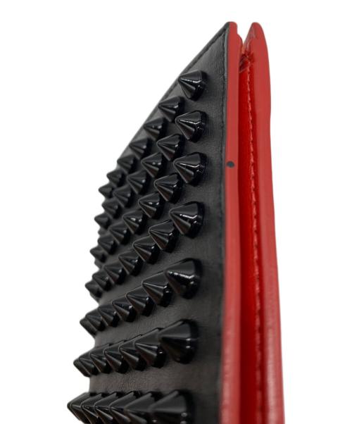 Christian Louboutin（クリスチャン・ルブタン）Christian Louboutin (クリスチャン・ルブタン) 2つ折り財布 ブラック×レッドの古着・服飾アイテム