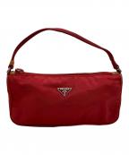 PRADAプラダ）の古着「アクセサリーポーチ」｜レッド