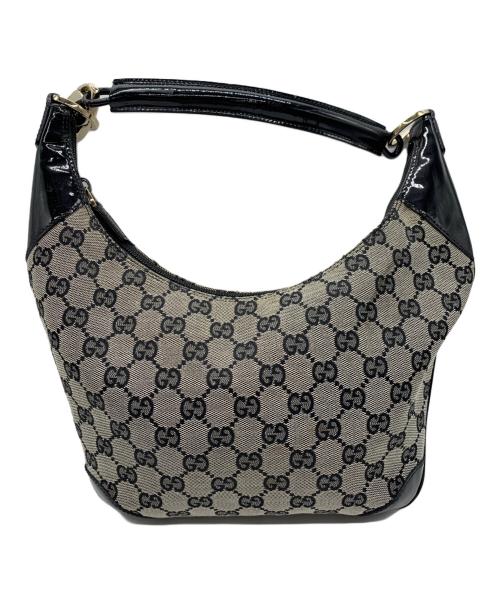 GUCCI（グッチ）GUCCI (グッチ) ワンショルダーバッグ ブラック×グレーの古着・服飾アイテム