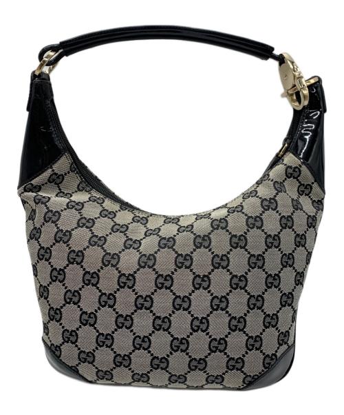 GUCCI（グッチ）GUCCI (グッチ) ワンショルダーバッグ ブラック×グレーの古着・服飾アイテム
