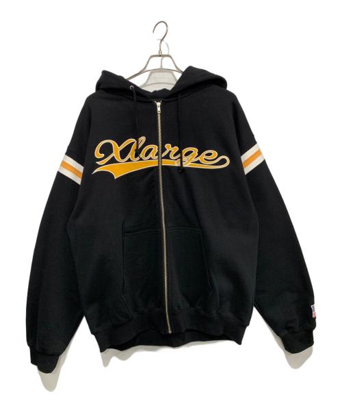 X-LARGE（エクストララージ）X-LARGE (エクストララージ) ジップパーカー ブラック サイズ:XLの古着・服飾アイテム