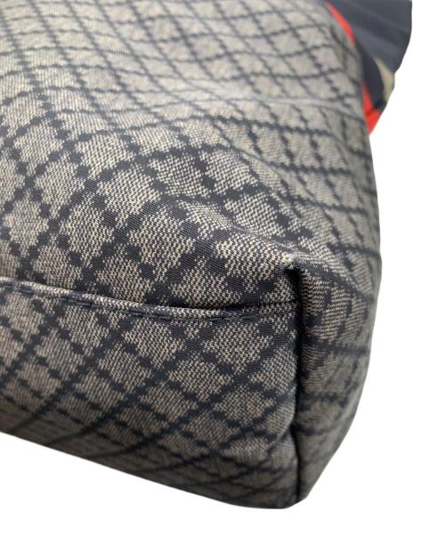 GUCCI（グッチ）GUCCI (グッチ) 切替トートバッグ ネイビーの古着・服飾アイテム