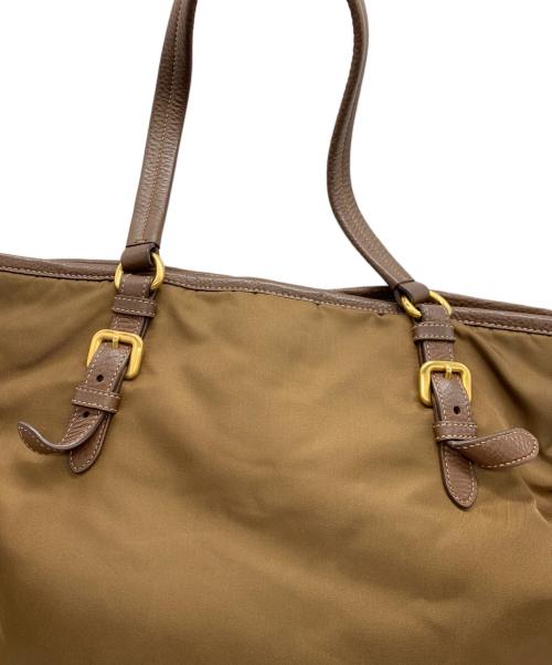 PRADA（プラダ）PRADA (プラダ) ナイロントートバッグ ブラウンの古着・服飾アイテム