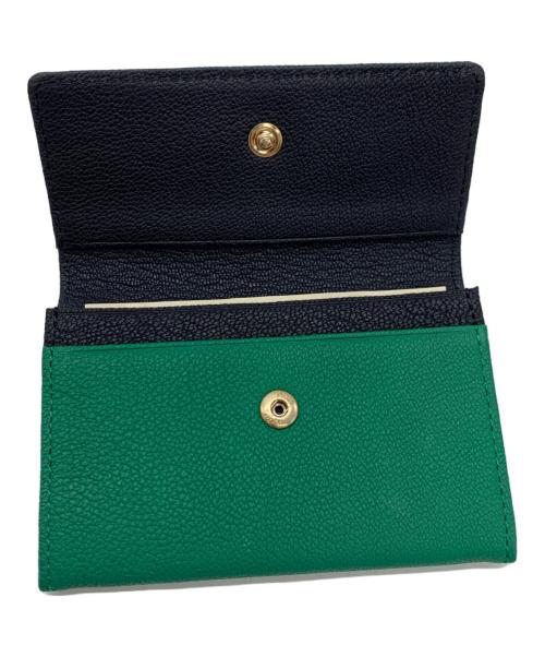PAUL SMITH（ポールスミス）Paul Smith (ポールスミス) カードケース ネイビー×グリーンの古着・服飾アイテム