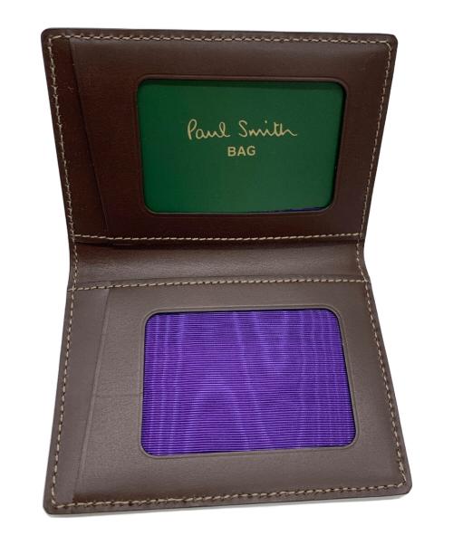 PAUL SMITH（ポールスミス）Paul Smith (ポールスミス) カードケース ブラウンの古着・服飾アイテム