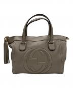 GUCCIグッチ）の古着「トートバッグ」｜ベージュ