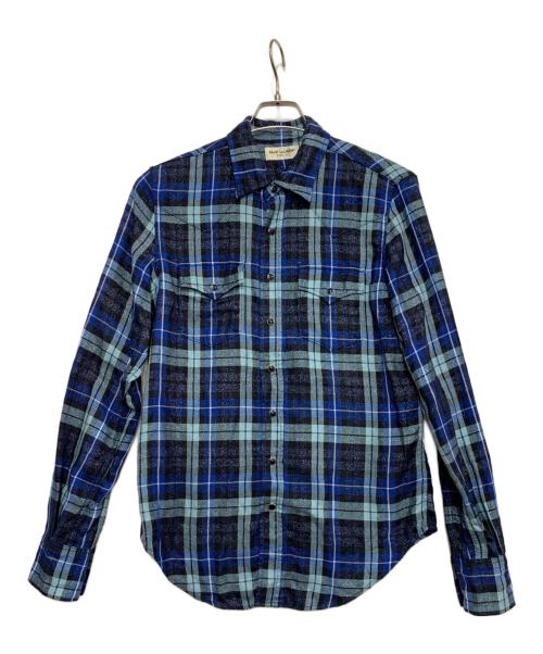 Saint Laurent Paris（サンローランパリ）Saint Laurent Paris (サンローランパリ) 長袖シャツ ブルー サイズ:Mの古着・服飾アイテム