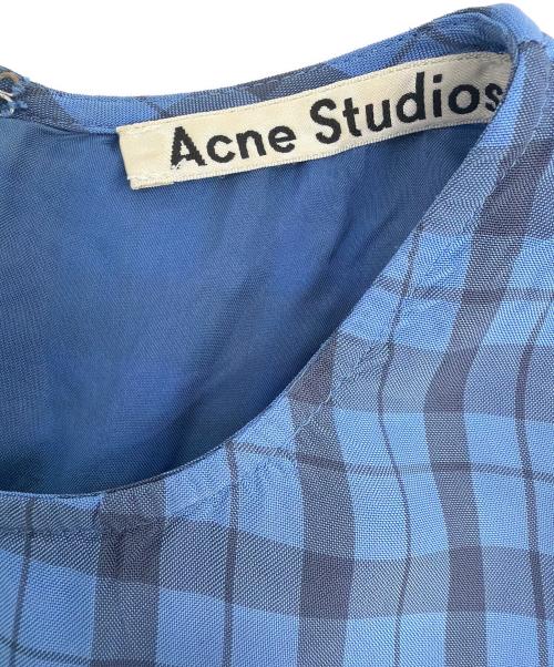 Acne studios（アクネ ストゥディオズ）ACNE STUDIOS (アクネ ストゥディオズ) 半袖ブラウス ブルー サイズ:34の古着・服飾アイテム