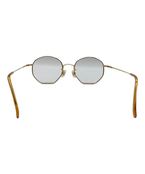 白山眼鏡店（ハクサンガンキョウテン）白山眼鏡店 (ハクサンガンキョウテン) 伊達眼鏡 ゴールドの古着・服飾アイテム